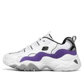 One Punch Man x Skechers D’ Lites 3.0 Low-Top Running Shoes White/Purple