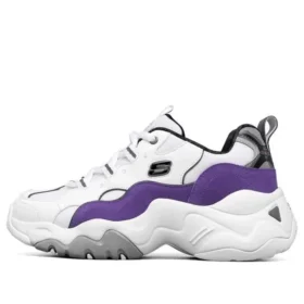 One Punch Man x Skechers D’ Lites 3.0 Low Top Running Shoes White/Purple
