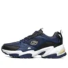 One Punch Man x Skechers Stamina V2 Low-Top Running Shoes Blue/Black