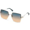 Oversized Rimless Square Sunglasses Oversized Rimless Square Sunglasses