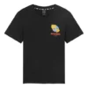 Pattern Printing Breathable Short Sleeve Couple Style Black
