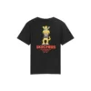 Pattern Printing Breathable Short Sleeve Couple Style Black