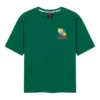 Pattern Printing Breathable Short Sleeve Couple Style Green