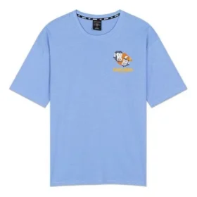 Printing Breathable Short Sleeve Unisex Blue Printing Breathable Short Sleeve Unisex Blue