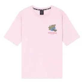 Printing Breathable Short Sleeve Unisex Pink Red