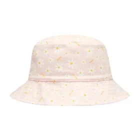 Reservible Bucket Hat “Pink White”