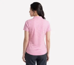 Short Sleeve On The Green Striped Polo