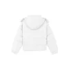 Short Warm Hooded Long Sleeve Down Jacket “White Red”