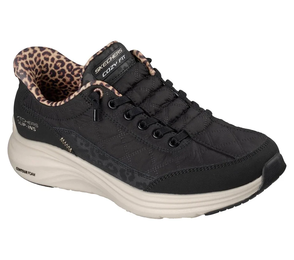 Skechers Slip-ins: Contour Foam – Cozy Fit Leopard Dream Skechers Slip-ins: Contour Foam – Cozy Fit Leopard Dream
