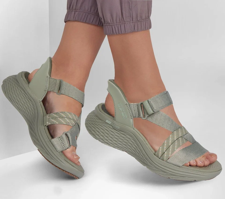 Skechers Slip-ins: Max Cushioning Elite 2.0 Sandal – Emery Skechers Slip-ins: Max Cushioning Elite 2.0 Sandal – Emery