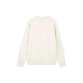 SKX Letter Print Crew Sweater “White Black”