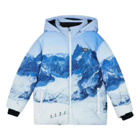 SKX Mountain Printed Down Jacket “Blue White”
