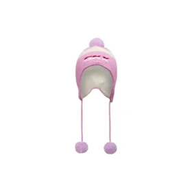 SKX Woven Knitted Beanie “Pink White”