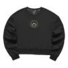 Smile Graphic Crew Sweater “Black Grey Purple”