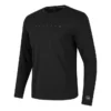 Solid Color Casual Long Sleeve Sports T-shirt “Black”