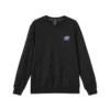 Solid Color Loose Crew Knitted Sweatshirt “Burgundy Black”