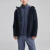 Solid Color Zipper 3-In-1 Jacket “Black”
