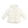 Solid Hooded Down Jacket “White”