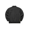 Solid Pattern Zip Jacket “Black”