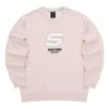 Sport Letter Crew Sweater “Pink White”
