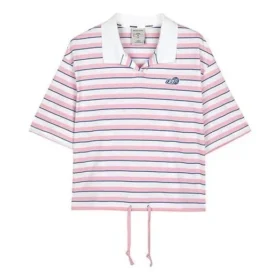 Stripe Polo Shirt “Pink White” Stripe Polo Shirt “Pink White”