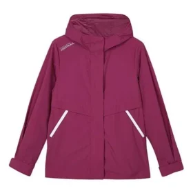 Stroll Series Logo Casual Hooded Woven Jacket “Burgundy”