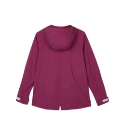 Stroll Series Logo Casual Hooded Woven Jacket “Burgundy”