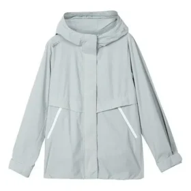Stroll Series Logo Casual Hooded Woven Jacket “Grey”