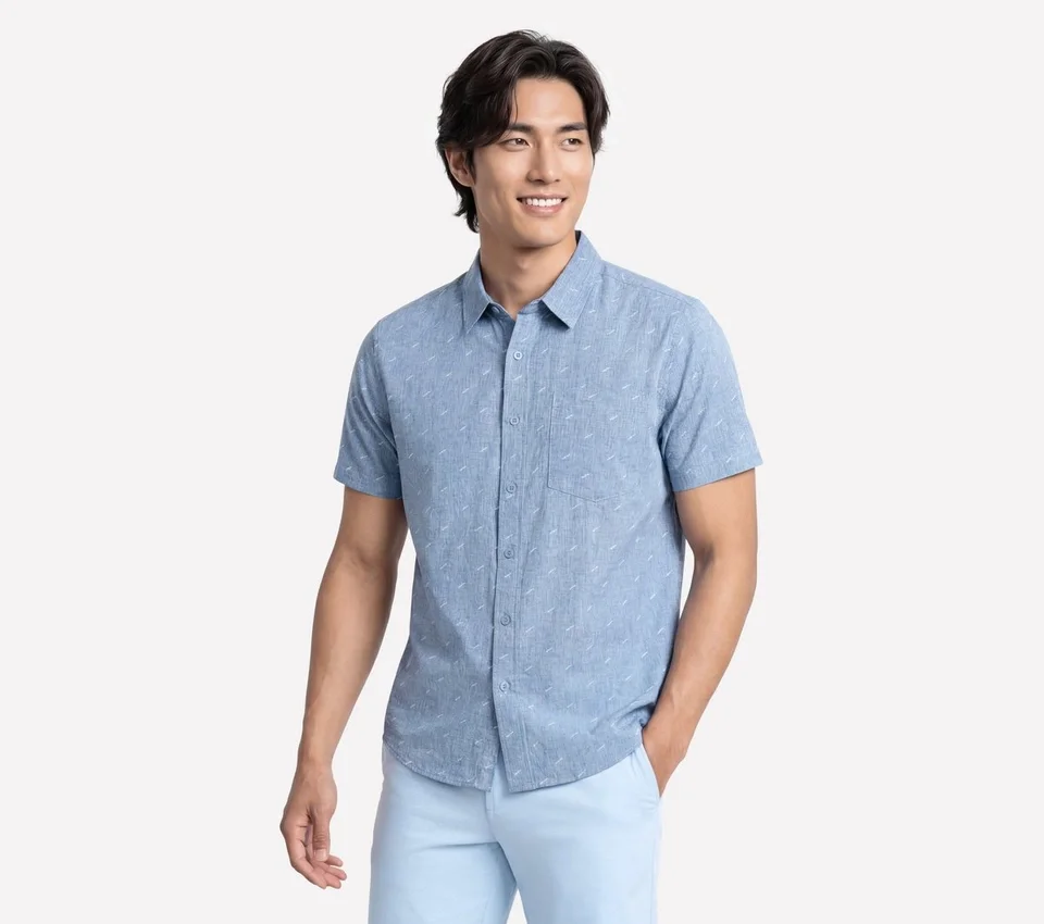 The GO WALK Air Printed Short Sleeve Shirt The GO WALK Air Printed Short Sleeve Shirt