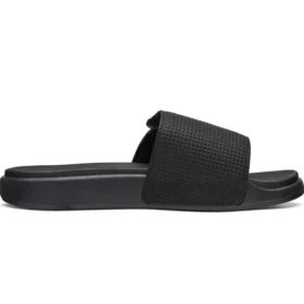 Velcro Flat Heel Sports Slippers Black Velcro Flat Heel Sports Slippers Black
