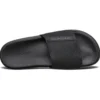 Velcro Flat Heel Sports Slippers Black