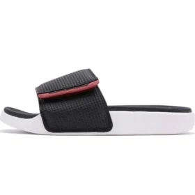 Velcro Stylish Flat Heel Sports Slippers Black Red Velcro Stylish Flat Heel Sports Slippers Black Red