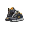 Velocitrek Mid Peak Athletic Shoes “Grey Blue Yellow”