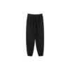 Warm Fleece-Lined Tapered Casual Pants “Black White Navy”