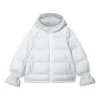 WMNS) Skechers Zip-up Hooded Long Sleeve Down Jacket “White”
