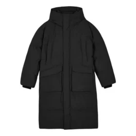 Woven Long Down Jacket “Black”
