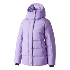 Woven Mid-Length Down Jacket “Purple”