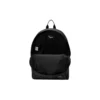 Zipper Closure Large Capacity Fabric Backpack “Black White”